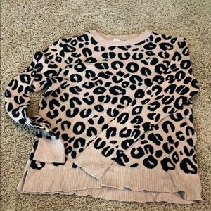 Leopard print sweater